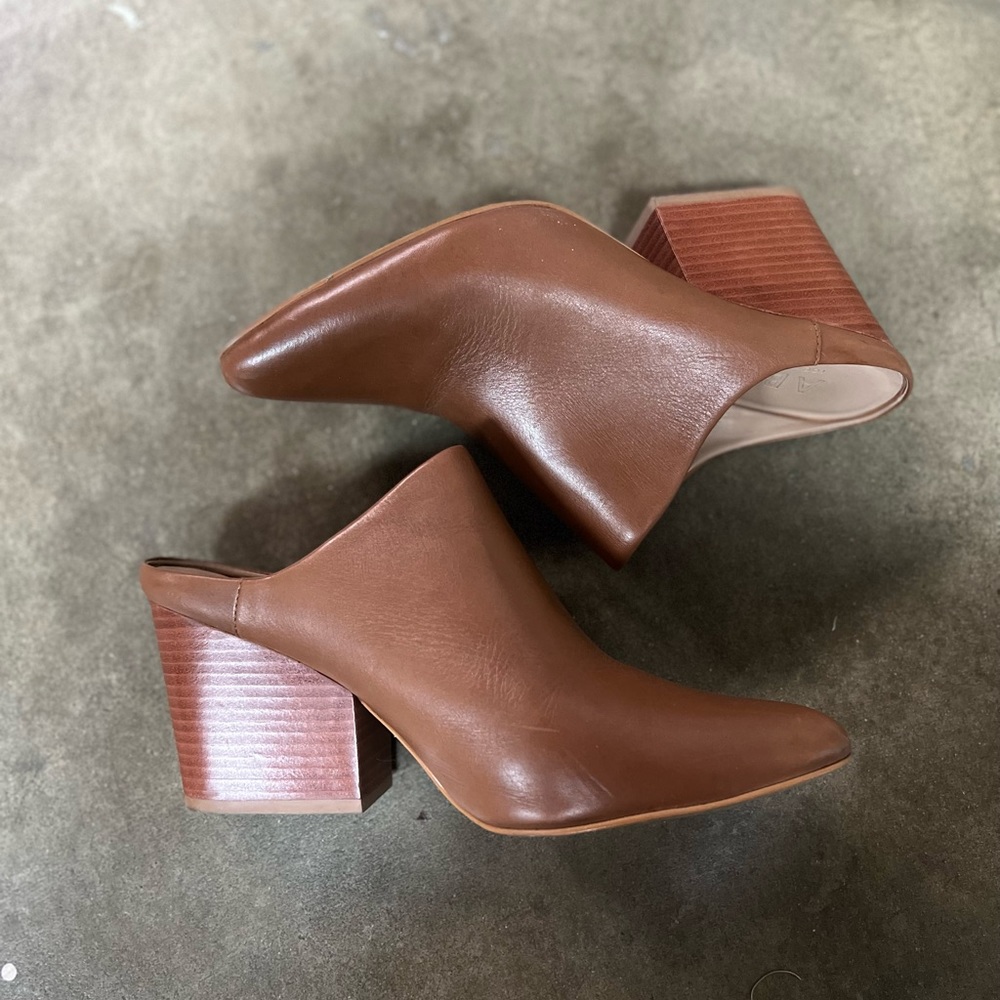 ABLE Rojas Heeled Mule | Cognac